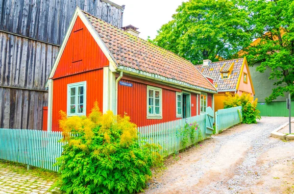 View Traditional Building Norwegian Folk Museum Oslo Norwa — 스톡 사진