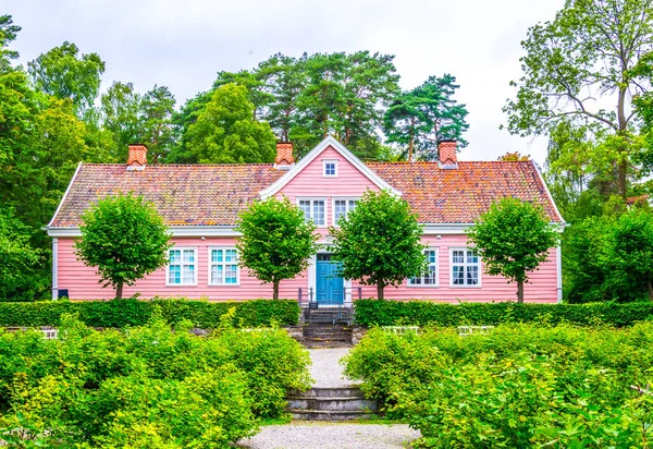 View Traditional Farmhouse Norwegian Folk Museum Oslo Norwa — Stockfoto
