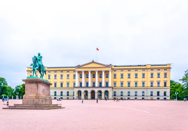 Royal Palace Oslo Capital Norwa — Stock Fotó