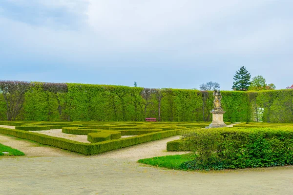 View Kvetna Zahrada Garden Kromeriz Enlisted Unesco World Heritage Site — Stock Photo, Image