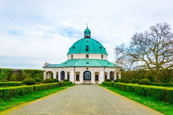 Kromeriz 'deki Kvetna Zahrada bahçesinin görüntüsü Unesco Dünya Mirası sitesi olarak kaydolmuştur.