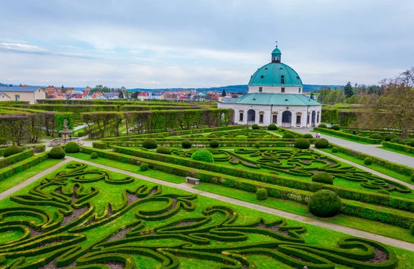 View Kvetna Zahrada Garden Kromeriz Enlisted Unesco World Heritage Site — Stock Photo, Image