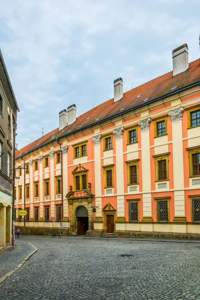 View Street Old Town Czech City Olomouc — Fotografia de Stock