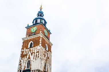 Polonya 'daki Krakow / Cracow belediye binasının ayrıntıları.
