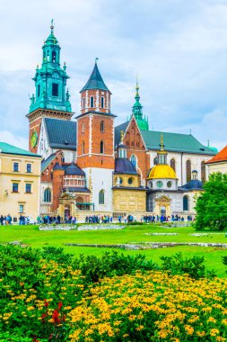 Polonya, Krakow / Cracow 'daki Wawel kalesi..