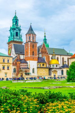 Polonya, Krakow / Cracow 'daki Wawel kalesi..