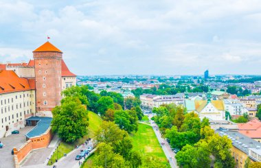 Polonya, Krakow / Cracow 'daki Wawel kalesi..