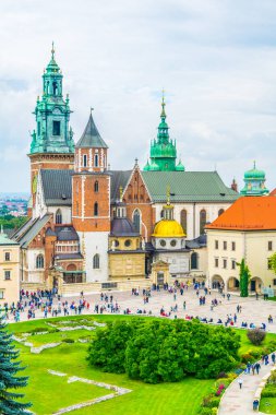 Polonya, Krakow / Cracow 'daki Wawel kalesi..