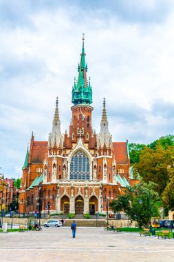 Polonya 'nın Krakow / Krakow kentindeki Aziz Jospehgotik Kilisesi.