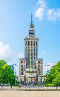 Polonya Varşova 'daki Kültür ve Bilim Sarayı 