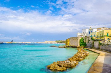 İtalya, Otranto 'da bir şato manzarası