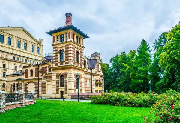 Vue Une Vieille Maison Dans Vieille Ville Cracovie Pologne — Photo