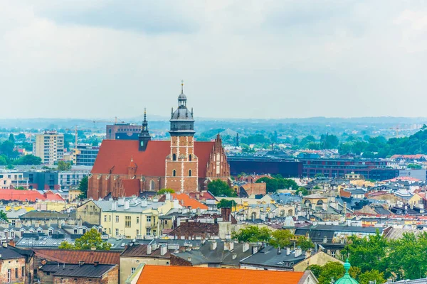 Aerial View Corpus Christi Church Kazimierz District Krakow Cracow Poland — Stok fotoğraf