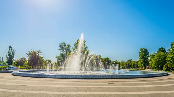 Multimedia Fountain Park Warsaw Poland — стокове фото