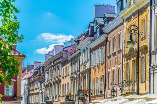 Colorful Facades Old Town Warsaw Poland — Stock Photo, Image