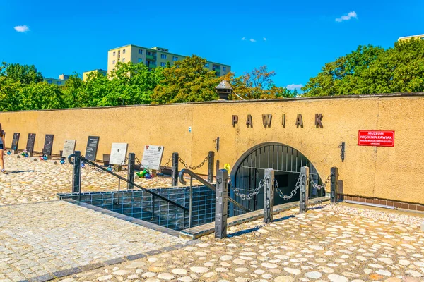View Pawiak Prison Museum Built 1835 Warsaw Poland — стокове фото