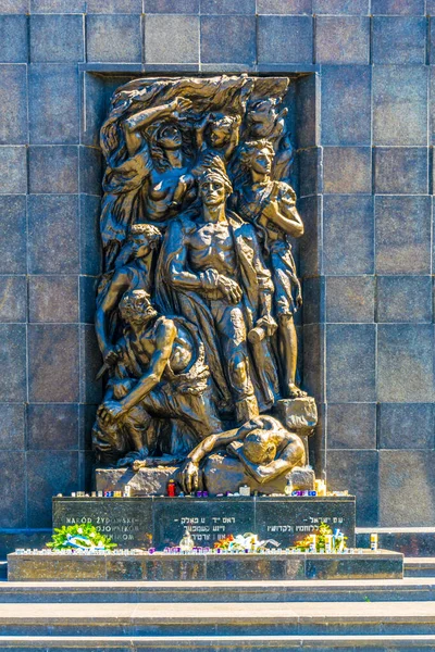 Warsaw 1948 Memorial Rapaport Suzin Those Who Died Ghetto Uprising — Foto de Stock