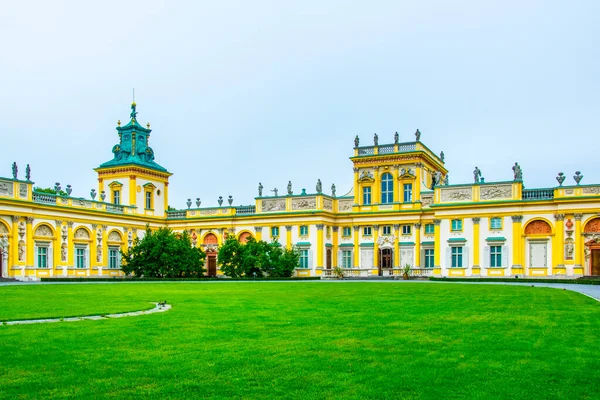 Вид Палац Бароко Віланові Варшава Польща — стокове фото