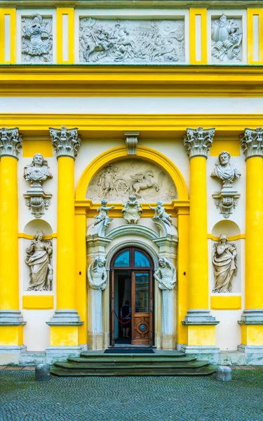 Είσοδος Στο Παλάτι Μπαρόκ Στο Wilanow Βαρσοβία Πολωνία — Φωτογραφία Αρχείου