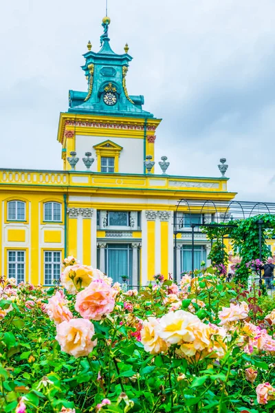 Baroque Palace Wilanow Hidden Rose Orchard Warsaw Poland — Photo