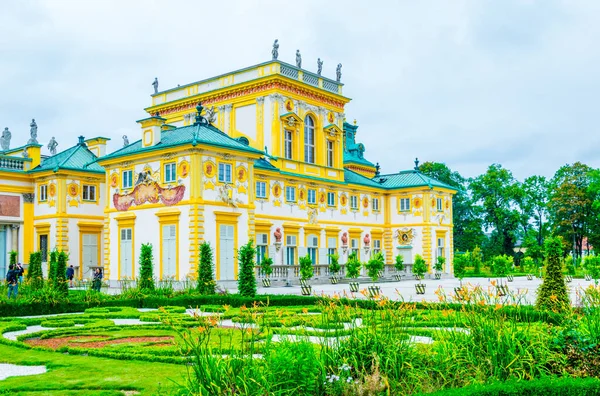 View Baroque Palace Wilanow Warsaw Poland — Stock Fotó