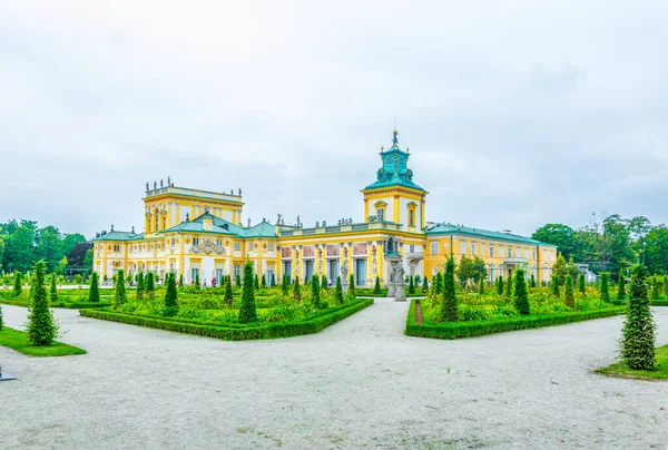 Veduta Del Palazzo Barocco Wilanow Varsavia Polonia — Foto Stock