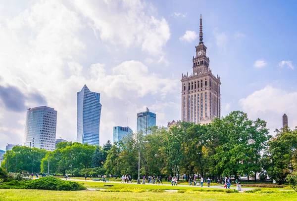 Дворец Культуры Науки Варшаве Польша — стоковое фото