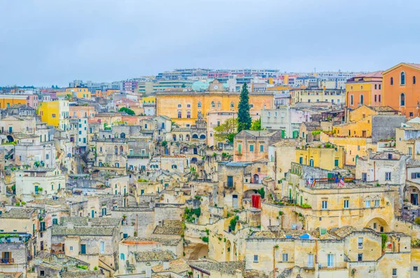 Utsikt Takene Den Italienske Byen Matera – stockfoto