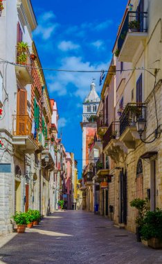 View of a narrow street in the Italian city barlett