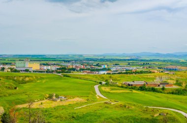 İtalyan şehri Lucer 'ın kırsal manzarası