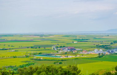 İtalyan şehri Lucer 'ın kırsal manzarası