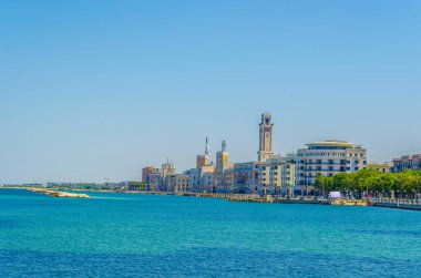 View of the Nazario Sauro waterfront dominated by pinacoteca Corrado Giaquinto in Bar