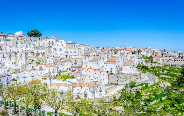 İtalyan kasabası Monte Santangelo 'nun hava manzarası
