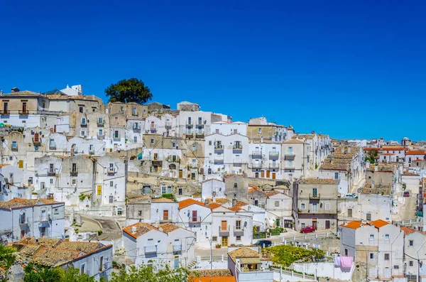 İtalyan kasabası Monte Santangelo 'nun hava manzarası