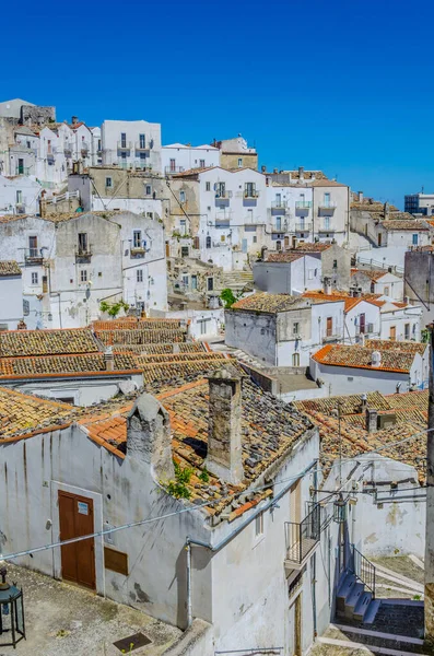 İtalyan kasabası Monte Santangelo 'nun hava manzarası