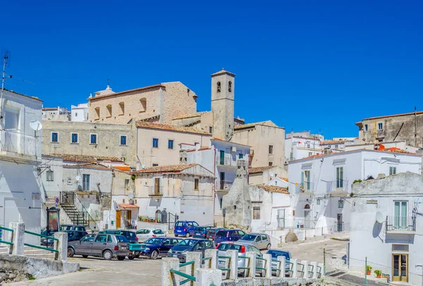 İtalyan kasabası Monte Santangelo 'nun hava manzarası