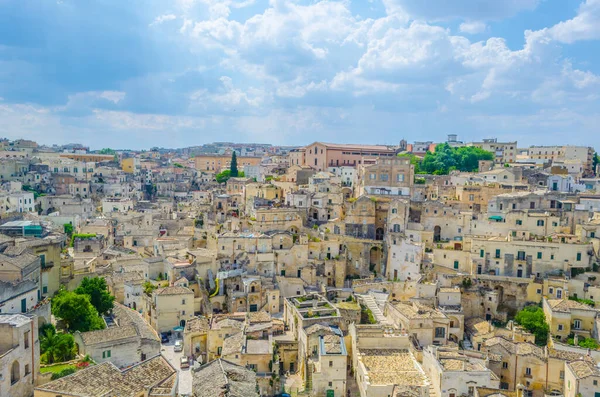 Pemandangan Atap Kota Italia Matera — Stok Foto