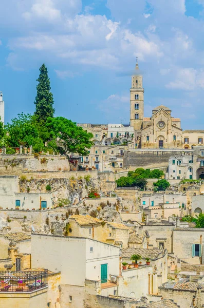 Vista Los Tejados Ciudad Italiana Matera — Foto de Stock