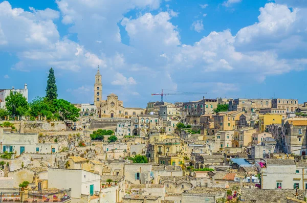 Utsikt Takene Den Italienske Byen Matera – stockfoto