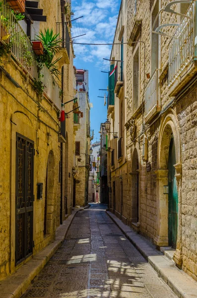 View Narrow Street Italian City Giovinazz — Stok fotoğraf