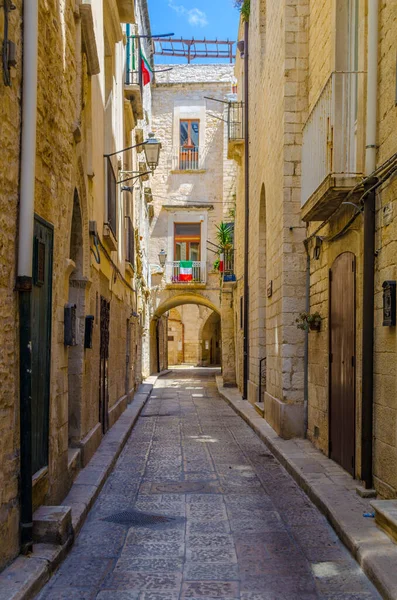 View Narrow Street Italian City Giovinazz — Stock fotografie