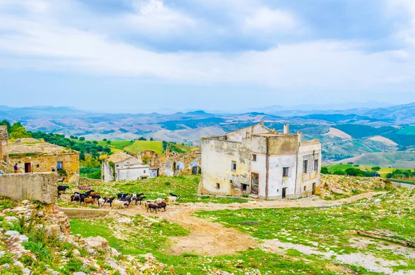 View Italian Ghost Town Craco Which Severely Damaged Earthquake — 스톡 사진