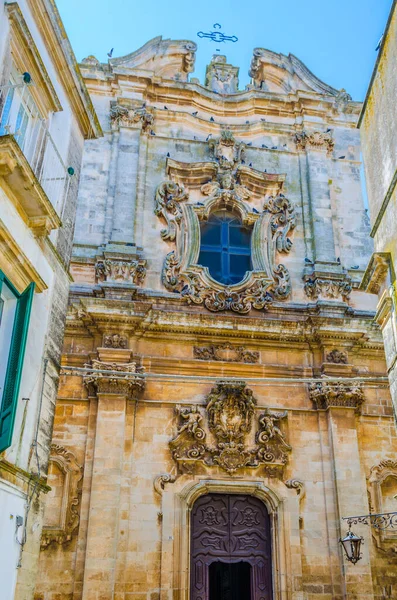 Vista Una Iglesia Barroca Ciudad Italiana Martina Franc — Foto de Stock