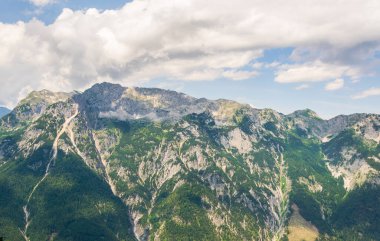 View of the Berchtesgaden alps from the Eisriesenwelt in Austria