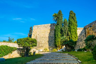 İspanya 'daki eski tarragona kalesinin manzarası