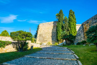 İspanya 'daki eski tarragona kalesinin manzarası