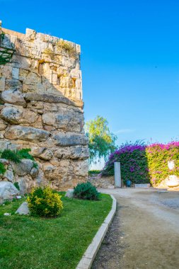 İspanya 'daki eski tarragona kalesinin manzarası