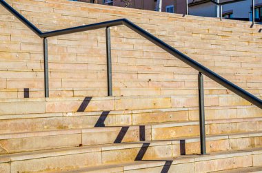 İspanyol şehri tarragona 'da raylı adımların ayrıntıları