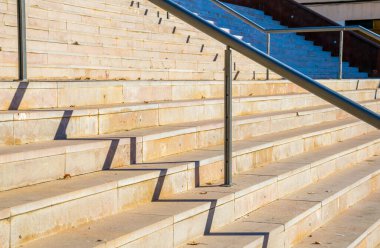 İspanyol şehri tarragona 'da raylı adımların ayrıntıları