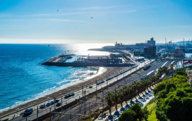 Tarragona sahili manzarası